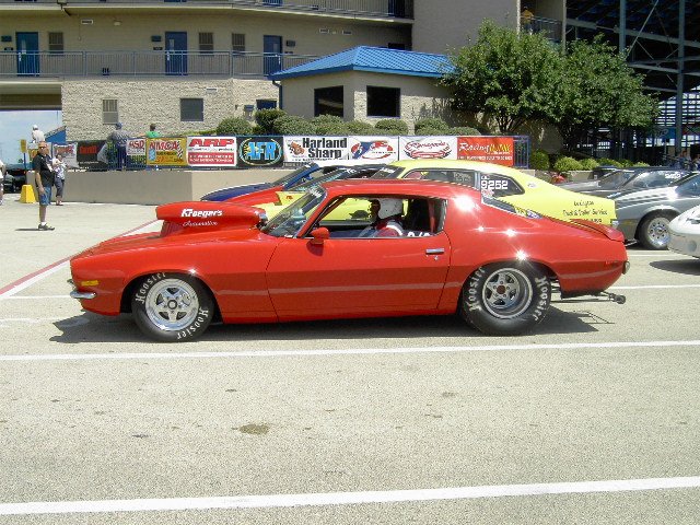 Red Dragster Staging to Race